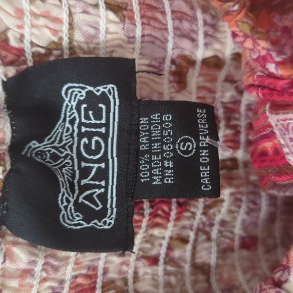 ANGIE Floral Boho Cottage Maxi Dress NWT - Picture 5 of 6